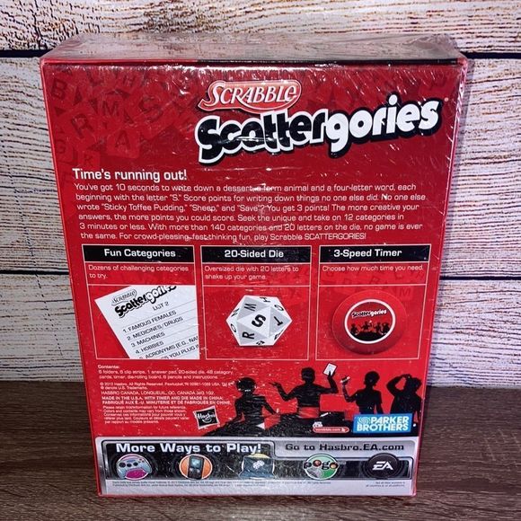 Scattergories Game by Hasbro Gaming New Factory Sealed - Picture 2 of 7